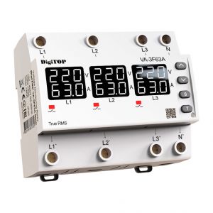 Реле напруги з контролем струму – VA-3F63A M6W